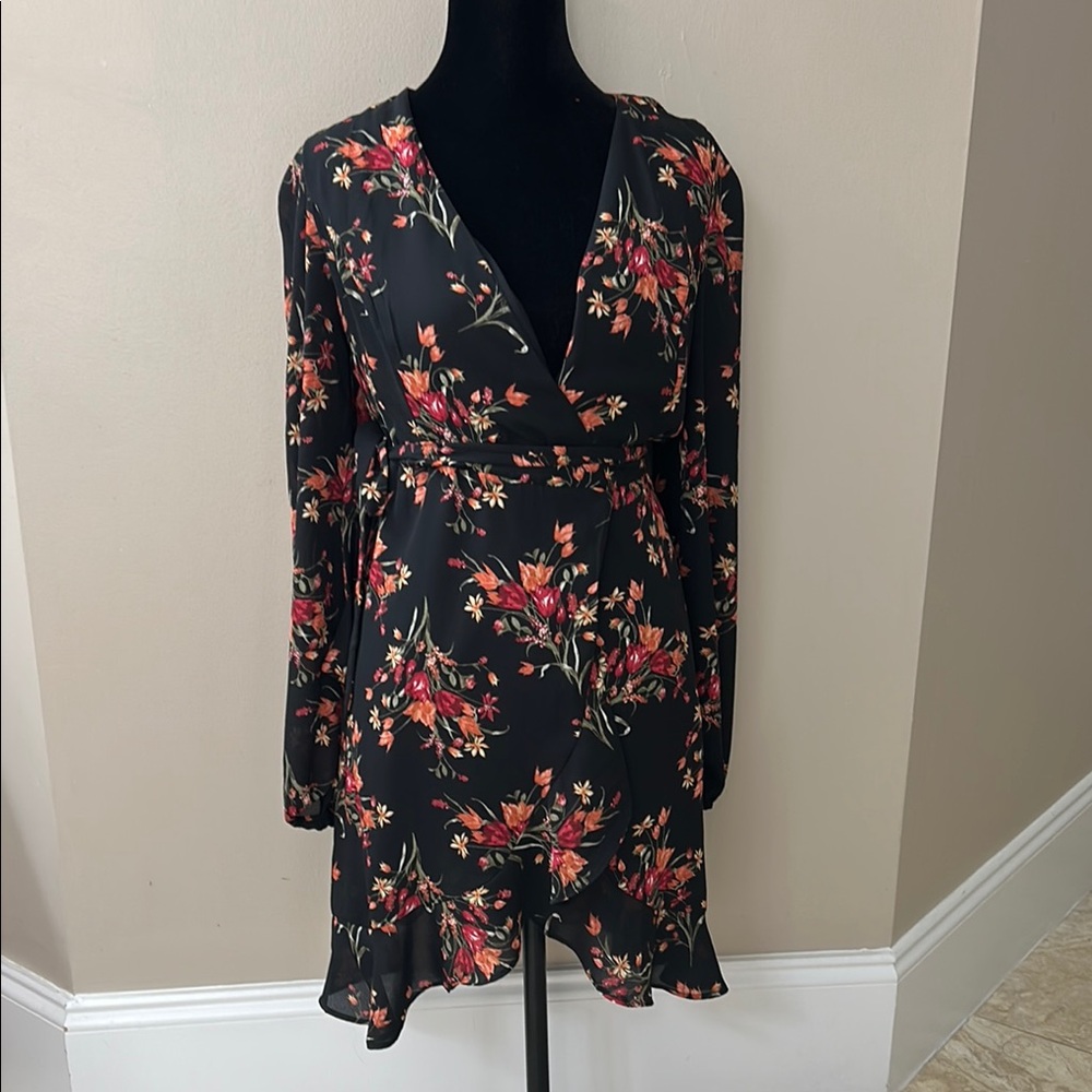 Floral Wrap Dress